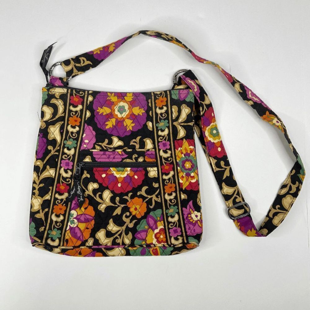 Vera Bradley Suzani Hipster Zip Closure Crossbody Bag Women's Floral Size 11"
